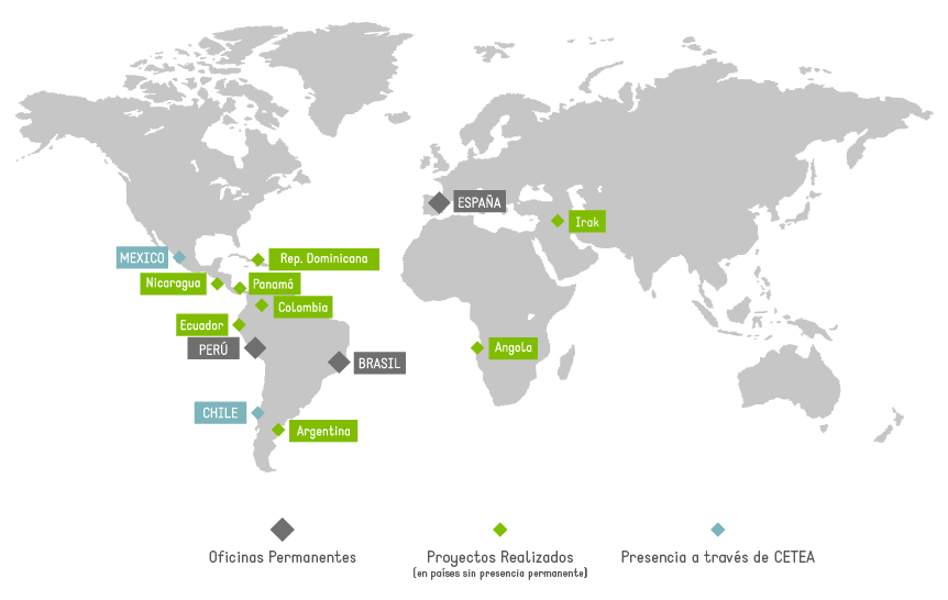 mapa implantación